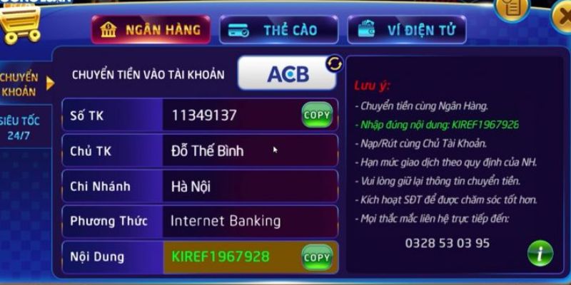 Chuyển tiền qua ứng dụng ngân hàng